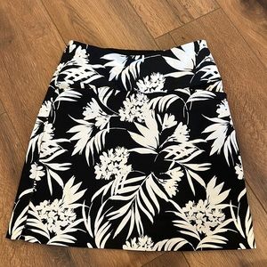 White and black skirt